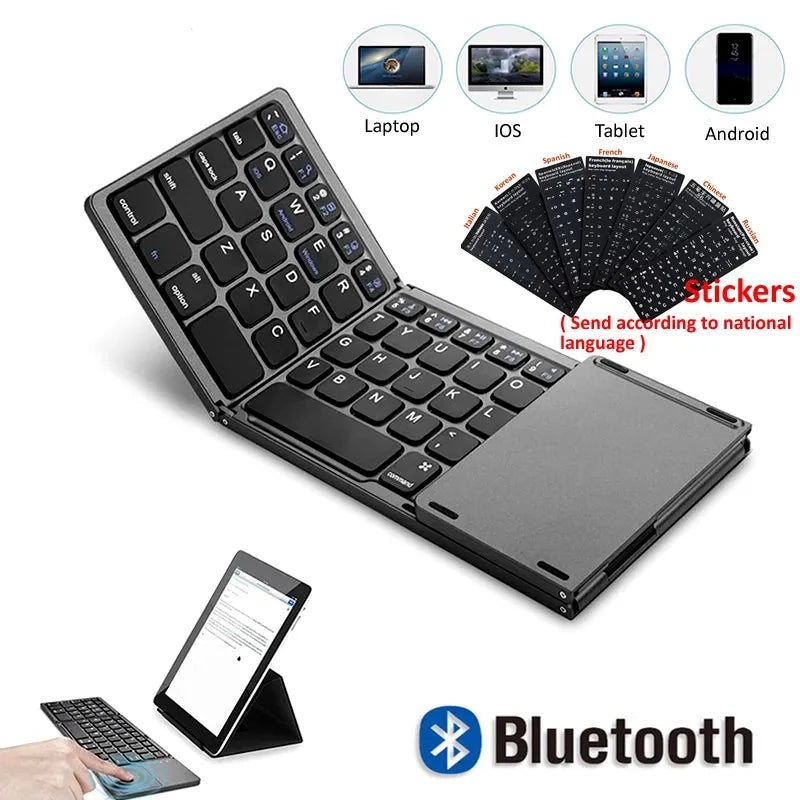 Mini Folding Bluetooth Keyboard Finest Touchpad