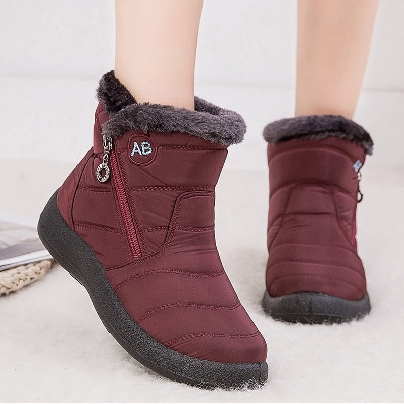 New Winter Women Boots Red