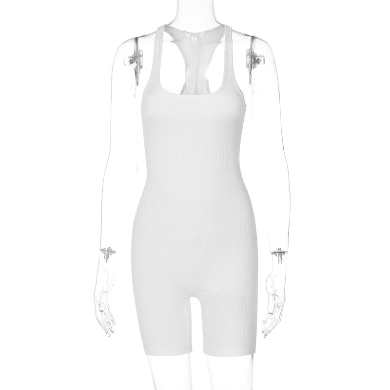 Solid Workout yoga Jumpsuit