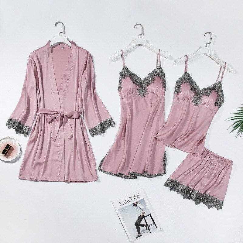 Satin pyjamas set