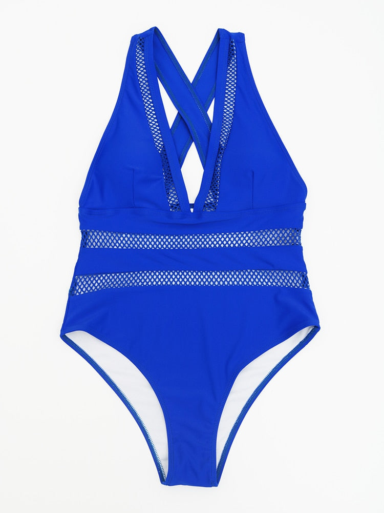 Sexy Mesh Patchwork Swimwear