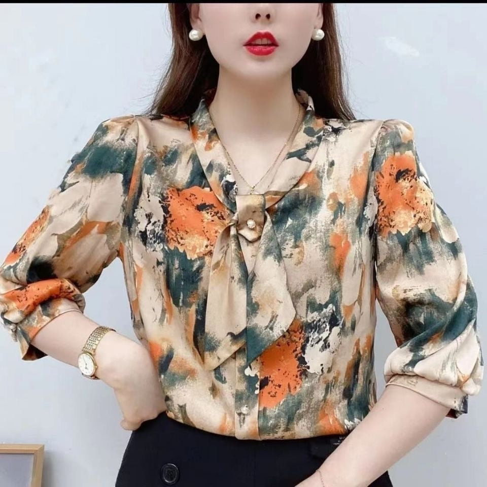 Summer Style Chiffon Blouses Shirt