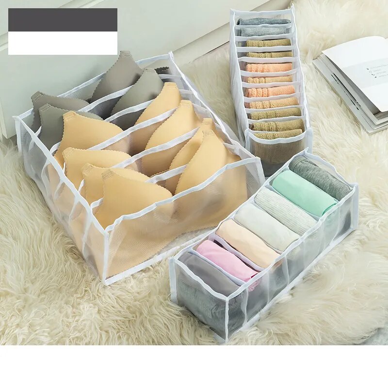 Clean and hygienic jeans compartment storage box White 3pcs