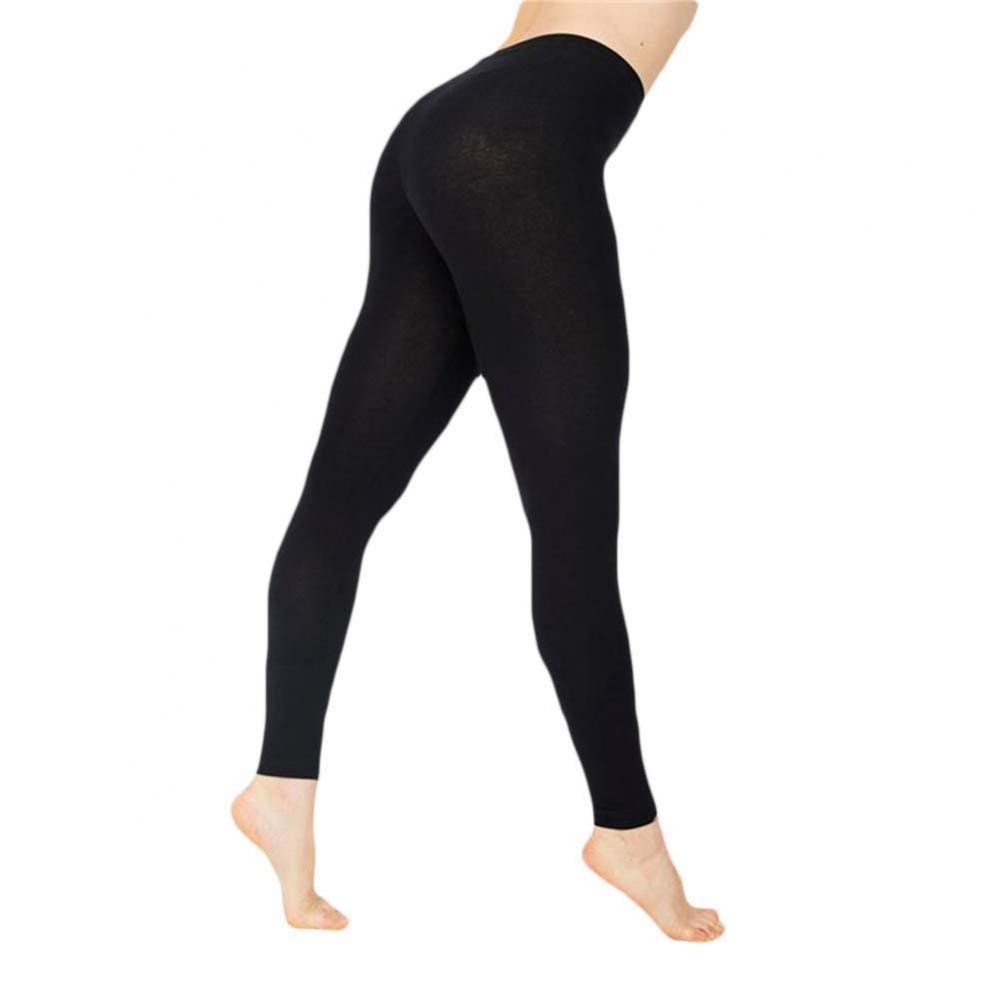 New Solid Color Elastic High Waist Slim Leggings