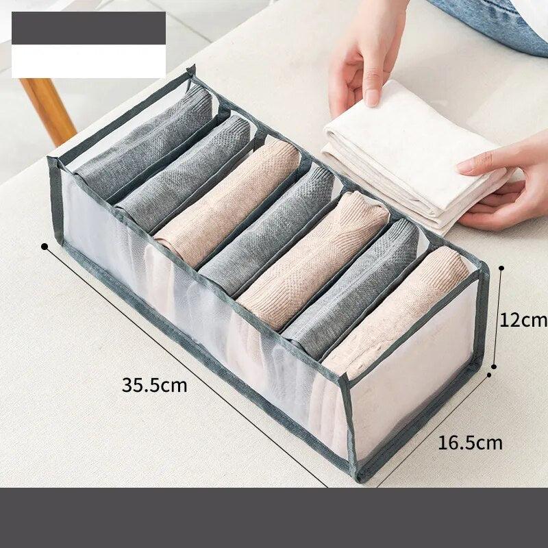 Clean and hygienic jeans compartment storage box Leggings storage