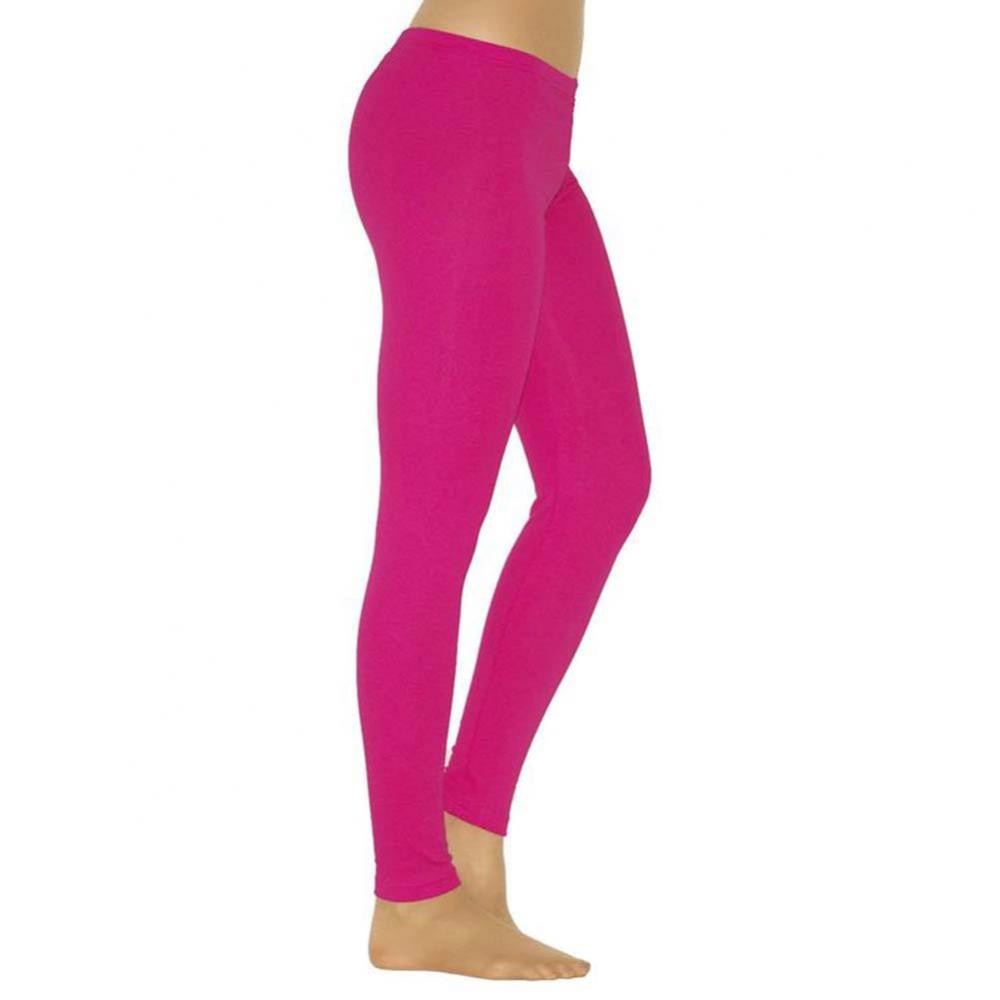 New Solid Color Elastic High Waist Slim Leggings