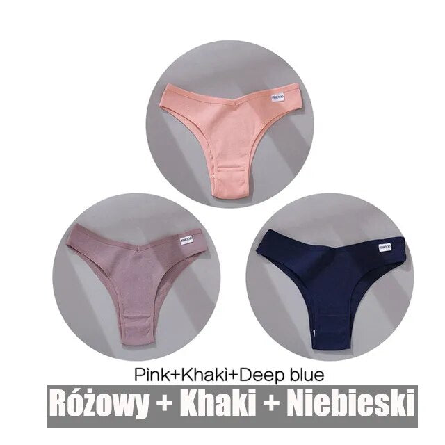 Female low raise comfortable knickers SET 11 3pcs