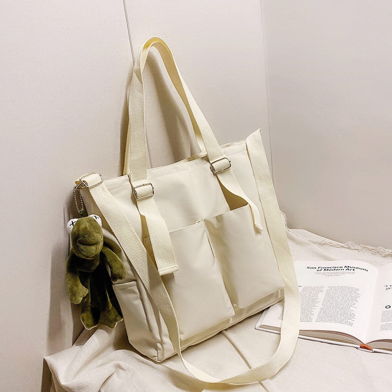 Women's Shopper Simple Fashion Zipper Handbags