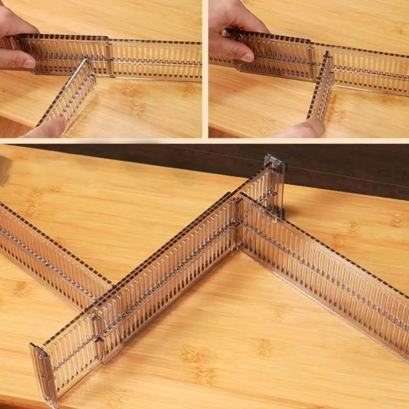 Adjustable Drawer Separator Divider Plastic DIY Closet