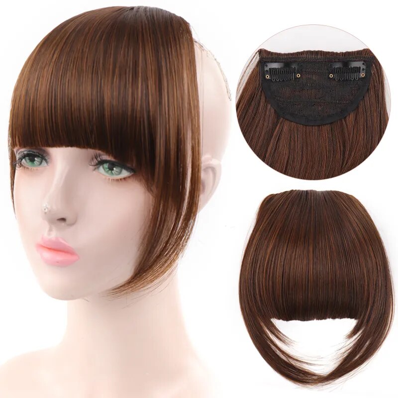 Women's Hair Short Straight Blunt Bangs