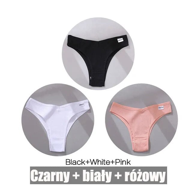 Female low raise comfortable knickers SET 12 3pcs