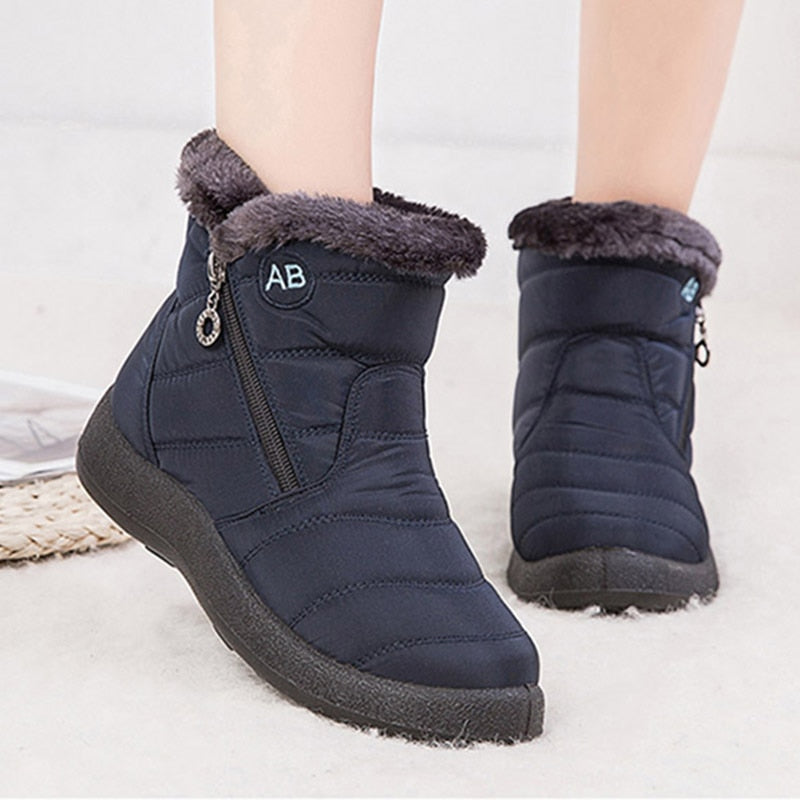 New Winter Women Boots Blue