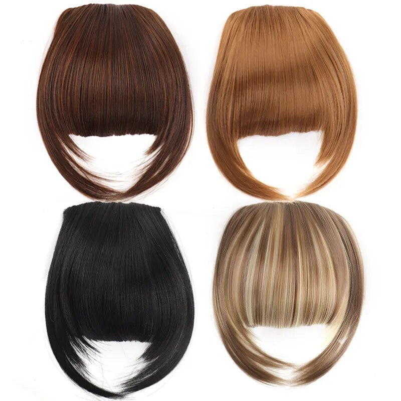 Women's Hair Short Straight Blunt Bangs