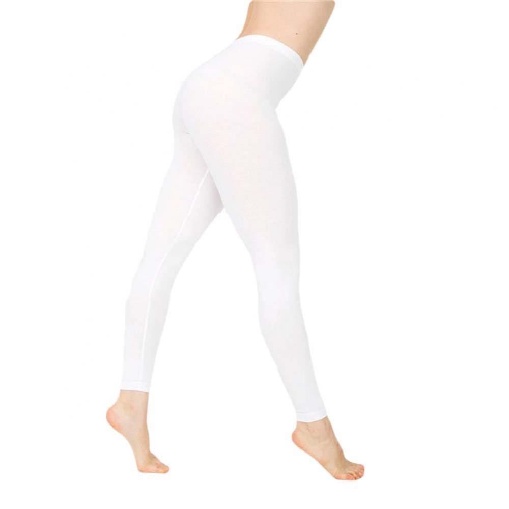 New Solid Color Elastic High Waist Slim Leggings