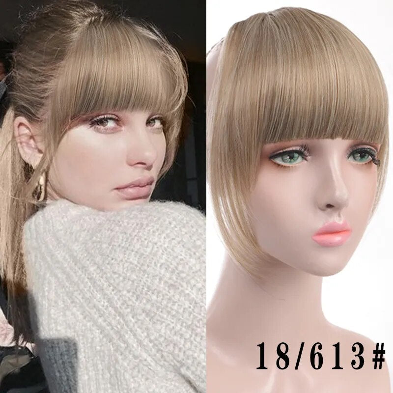 Women's Hair Short Straight Blunt Bangs