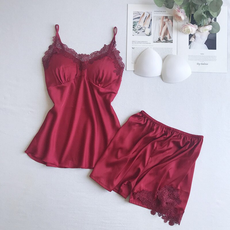 Satin pyjamas set