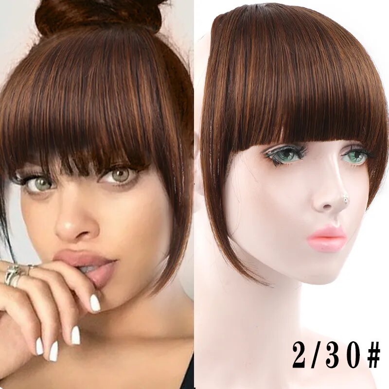 Women's Hair Short Straight Blunt Bangs