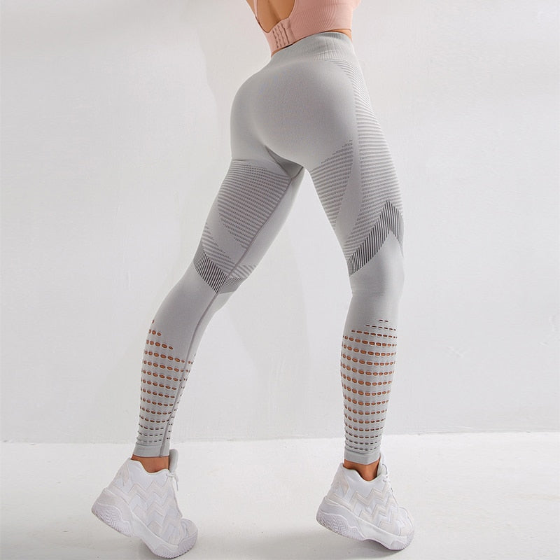 High Waist Fitness Gym Leggings Gray