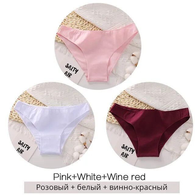 Female low raise comfortable knickers Style 2 SET 7 3pcs