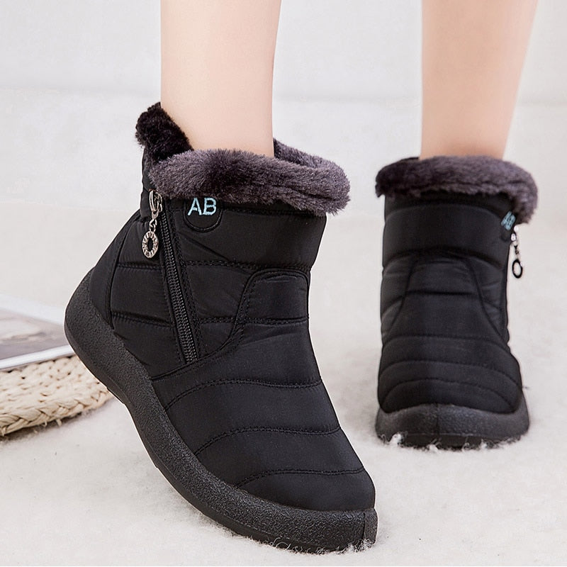 New Winter Women Boots Black