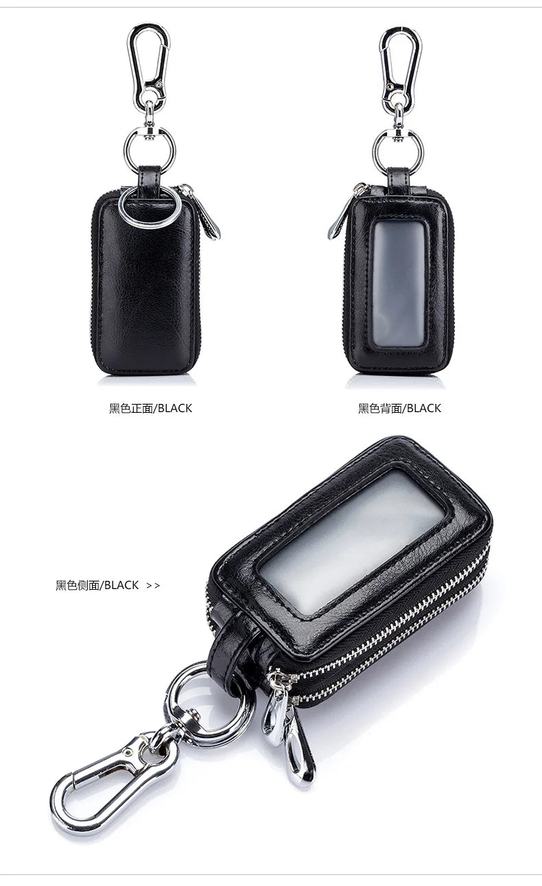 Genuine Cow Leather Car Keys Bag