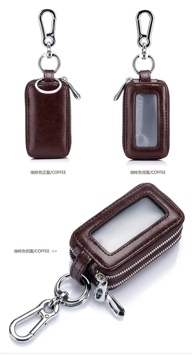 Genuine Cow Leather Car Keys Bag