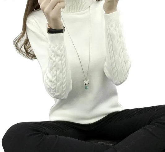 Women Turtleneck Winter elegant Sweater