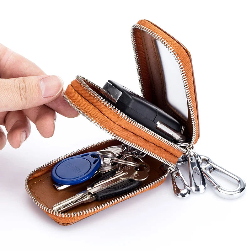 Genuine Cow Leather Car Keys Bag