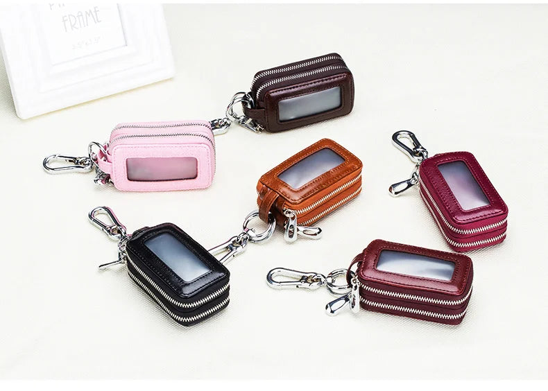 Genuine Cow Leather Car Keys Bag