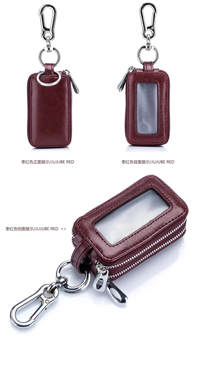 Genuine Cow Leather Car Keys Bag