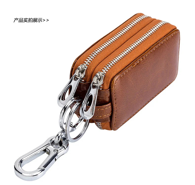 Genuine Cow Leather Car Keys Bag