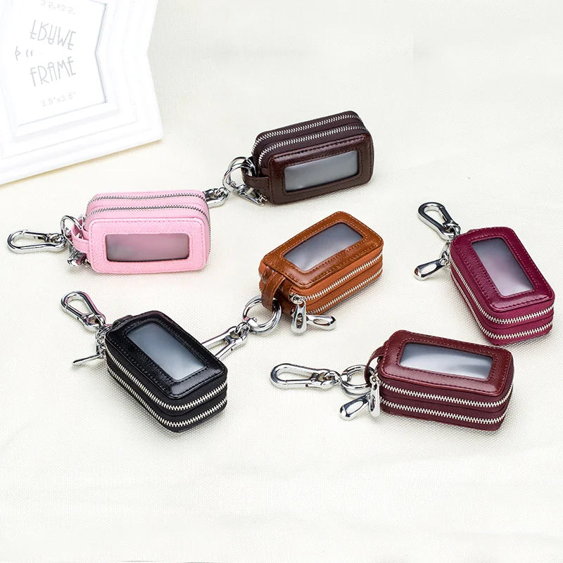 Genuine Cow Leather Car Keys Bag