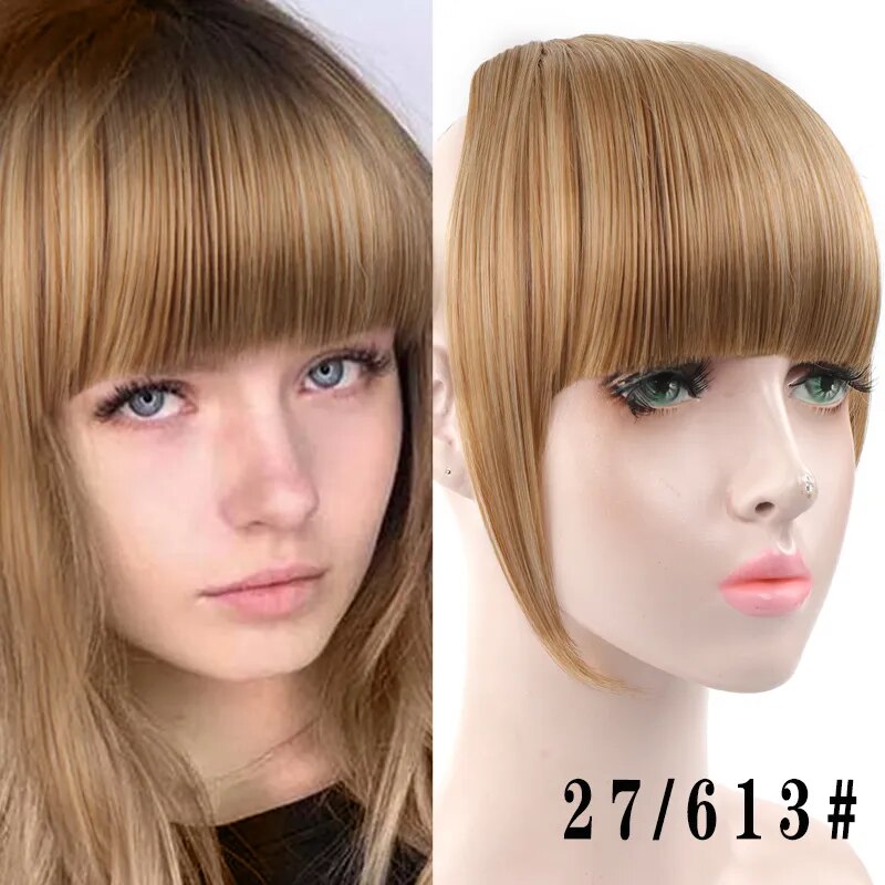 Women's Hair Short Straight Blunt Bangs