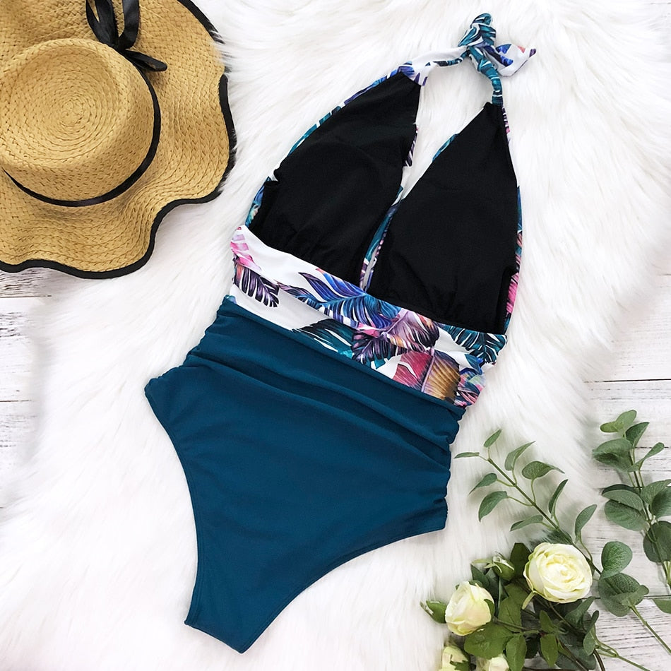 One Piece belt Swimsuit