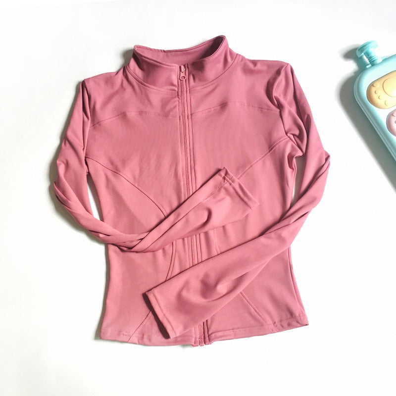 New Peeli Long Sleeve Sports Pink Jacket