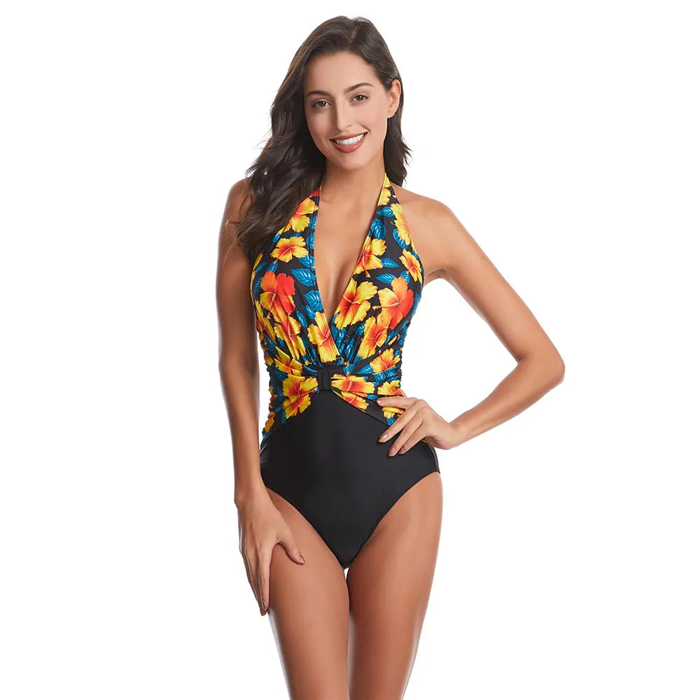 New Plus Size One Piece Swimsuit