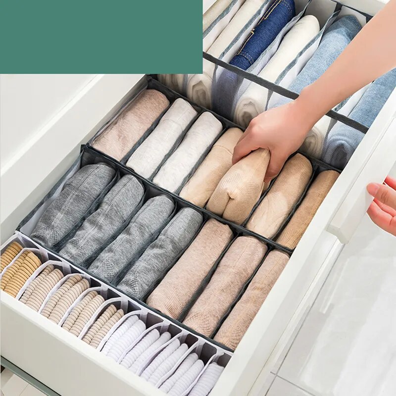 Clean and hygienic jeans compartment storage box