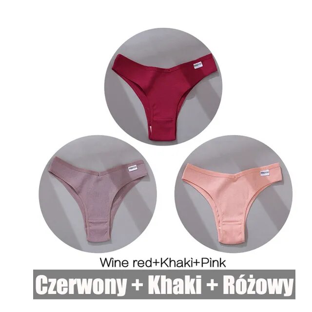 Female low raise comfortable knickers SET 9 3pcs