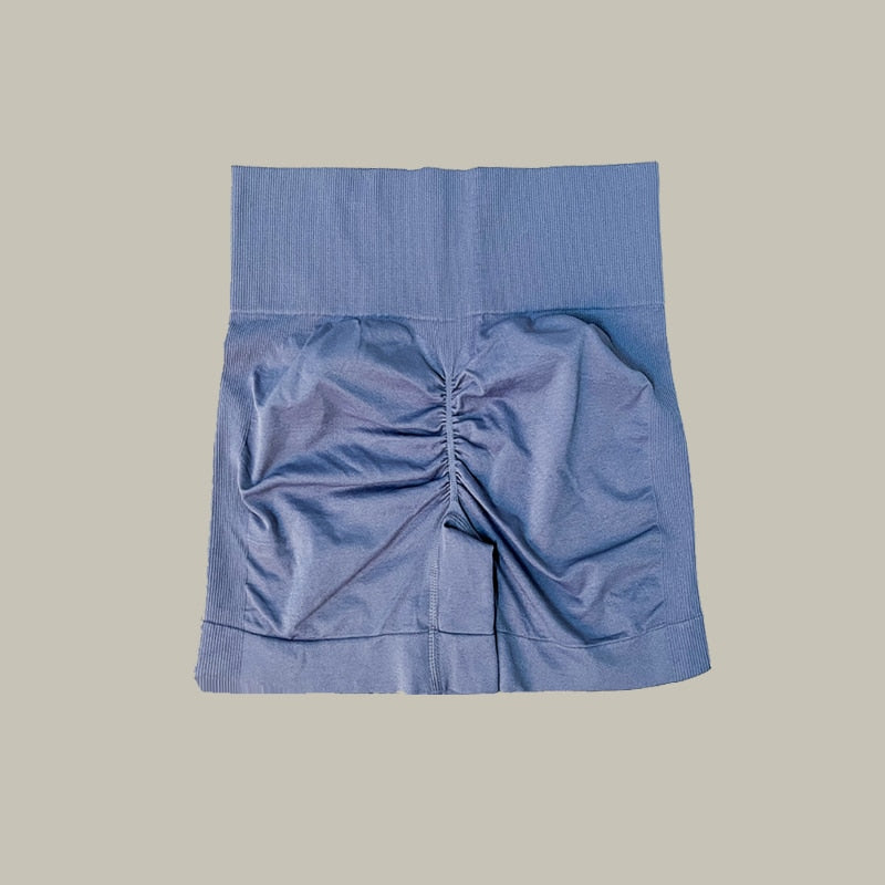 Yoga gym shorts set Blue Shorts