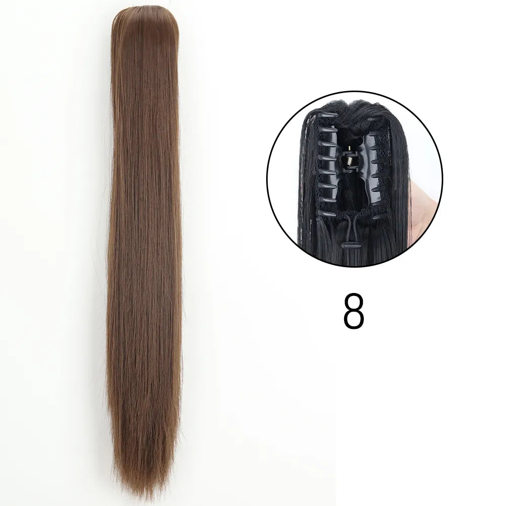 24Inch Heat Resistant Pony Tail Hair 8 24inches-60cm