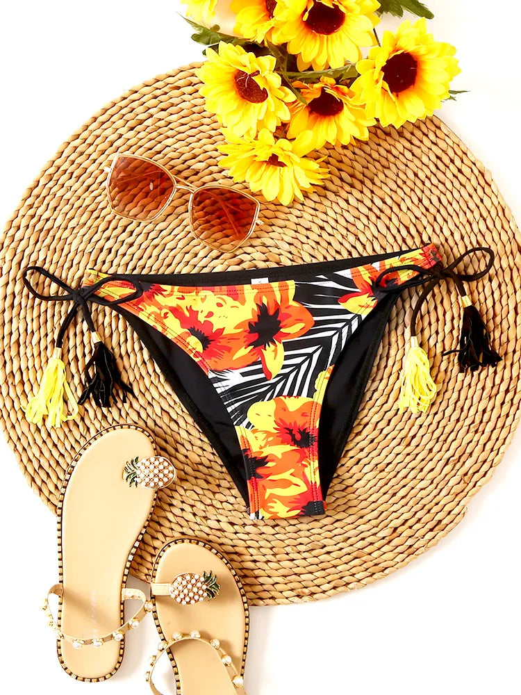 High Waist Thong Swimwear Trunk Bikini Top 15