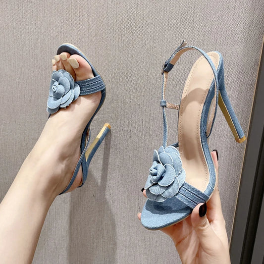 Summer Fashion Flower Open Toe Party Shoe