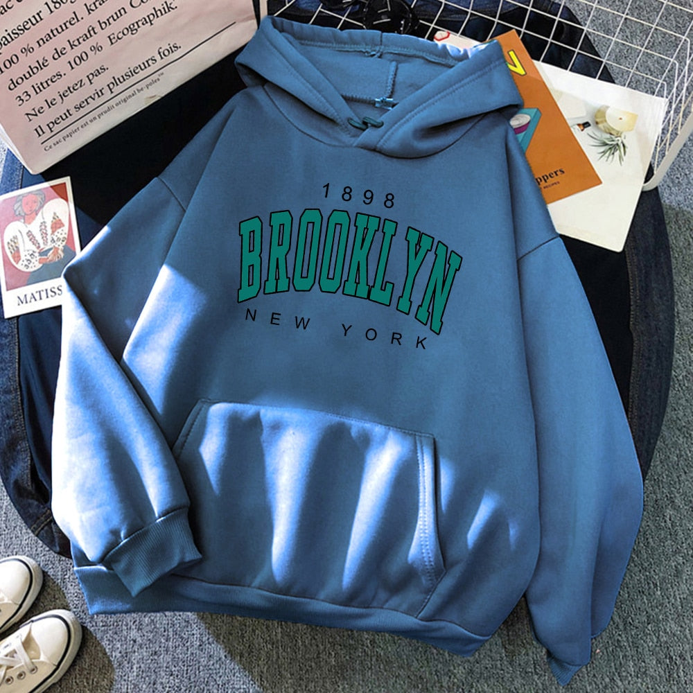 New York Printed Women Hoodies