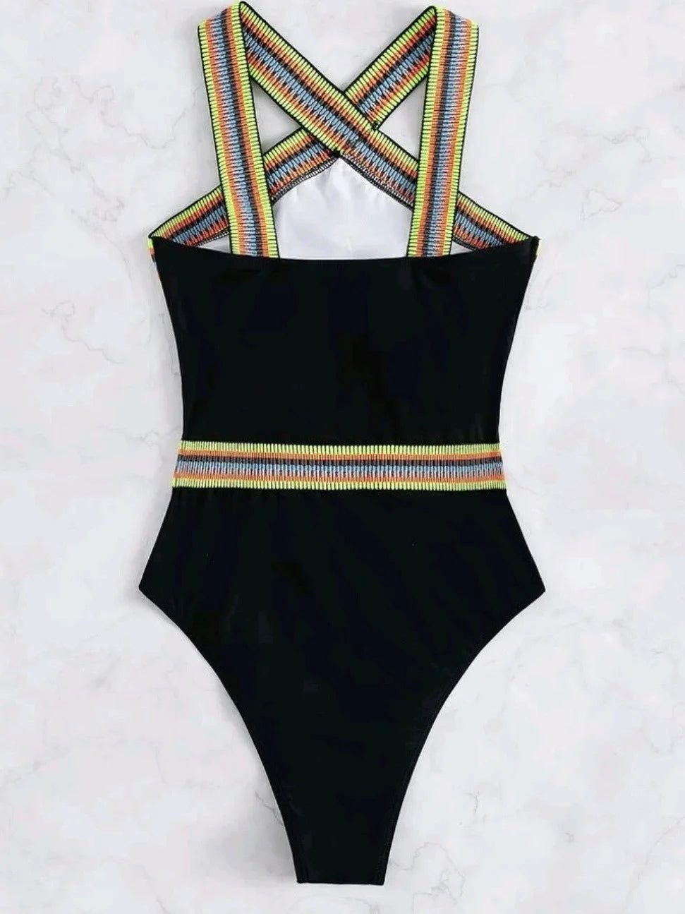 Criss Cross Neck Swimsuit