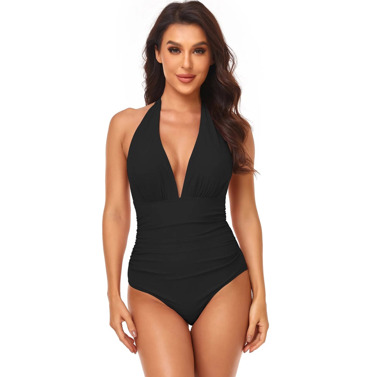 Women's Solid Color Push Up Swimwear