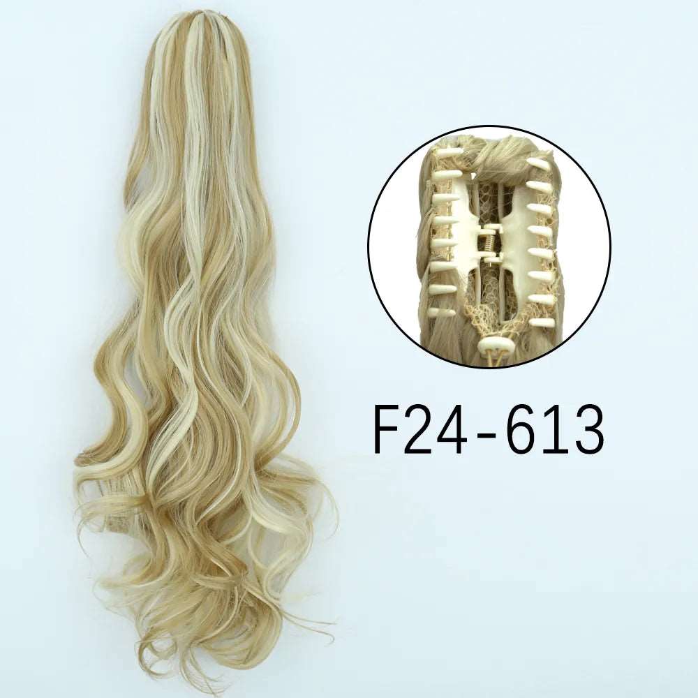 24Inch Heat Resistant Pony Tail Hair F24-613 24inches-60cm