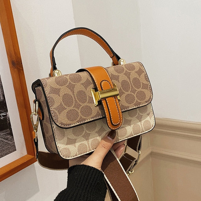 Fashion Print PU Small Handbag