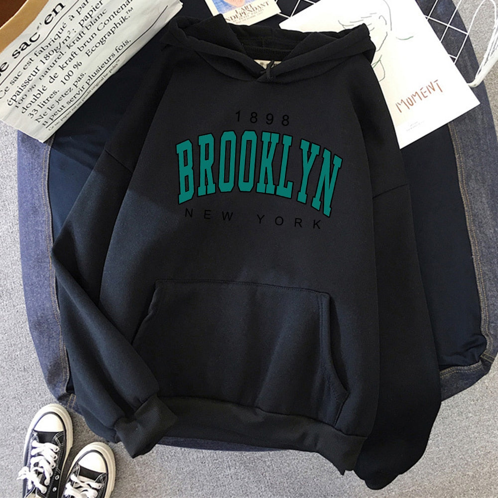 New York Printed Women Hoodies