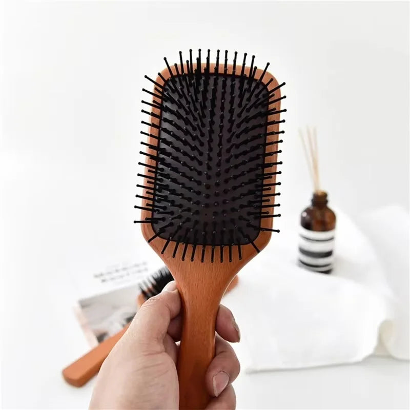 Wooden square Hair brush