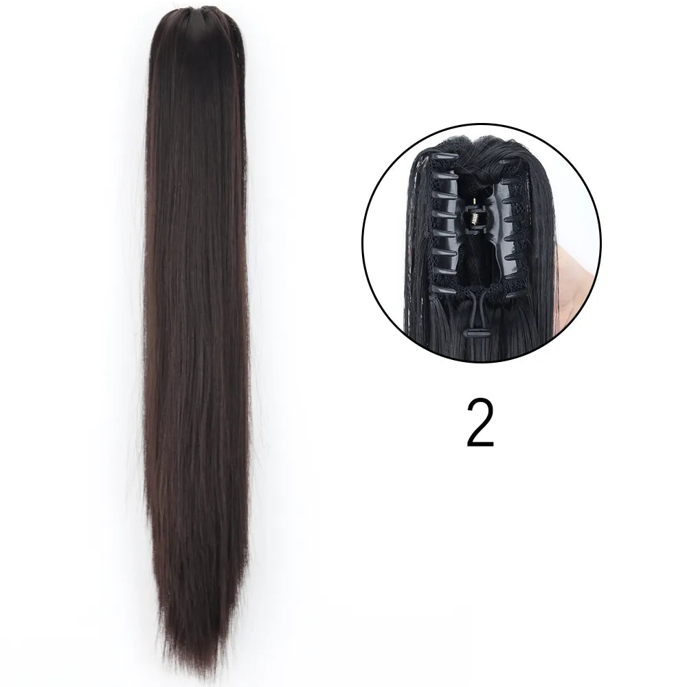 24Inch Heat Resistant Pony Tail Hair 2 24inches-60cm